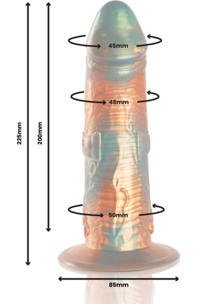 Farebné dildo EPIC Talos so širokou základňou