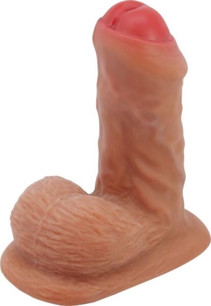 Realistické dildo Pretty Love BW-008136N s prísavkou a semenníkmi na báze