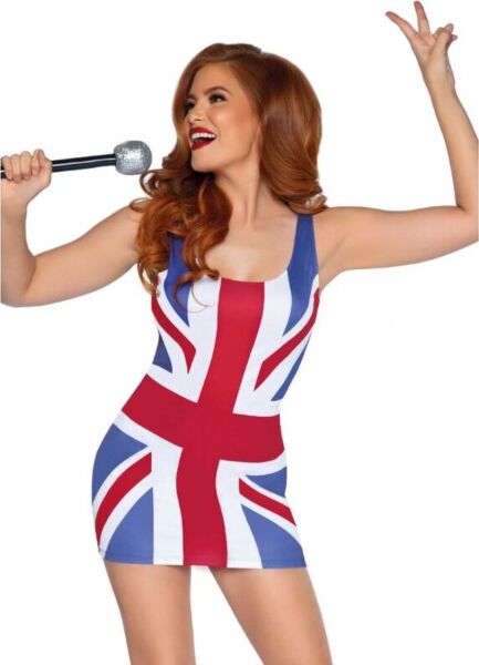 Kostým Leg Avenue British Flag Dress, krátke šaty s britskou vlajkou
