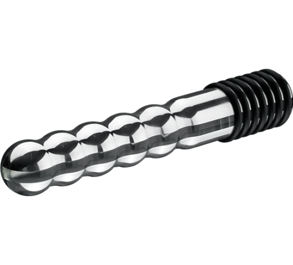 Elektrostimulačné dildo ElectraStim Wave z drážkovaného hliníka