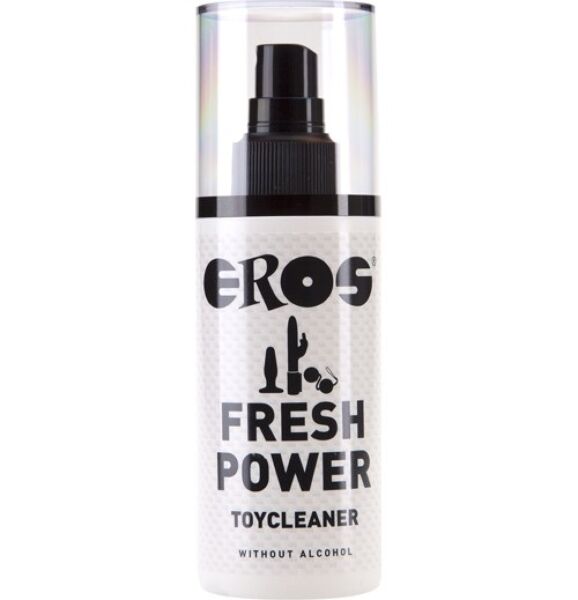 Fľaša so sprejom čističa erotických pomôcok Eros Fresh Power Toycleaner 125 ml