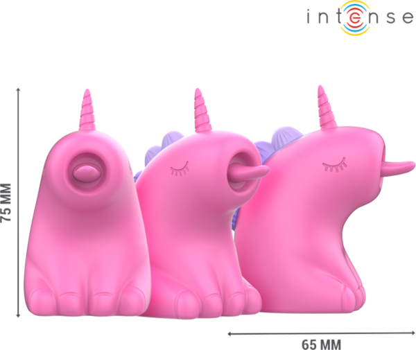Stimulátor klitorisu Intense Pinkie v tvare jednorožca, vo fuksiovej farbe