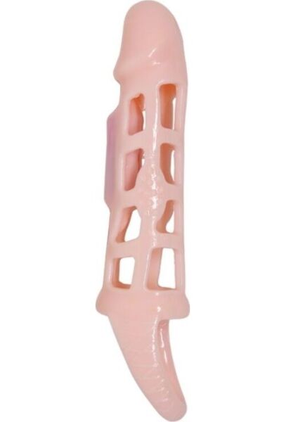 Predlžovací návlek na penis Pretty Love Harrison s mini vibrátorom a pásikom na semenníky