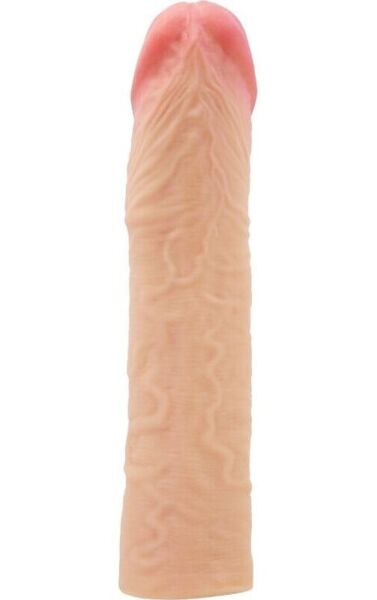 Predlžovací návlek na penis Pretty Love BI-026272 s vystupujúcimi žilami a výrazným žaluďom