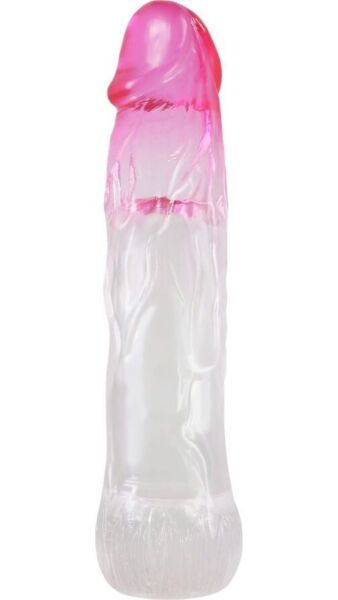 Návlek na penis Pretty Love Neron so špičkou v tvare žaluďa a rebrovaným telom
