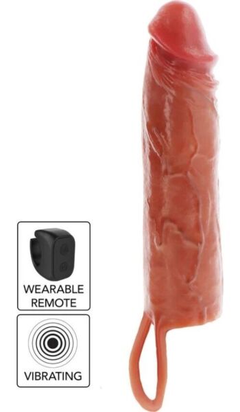 Vibračný návlek na penis Get Real Hydrated Skin vo verziách 16 a 20 cm
