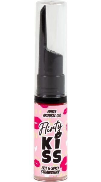 Jedlé gély Secret Play Flirty Kiss, balenie jahodového s teplom a mätového s chladom