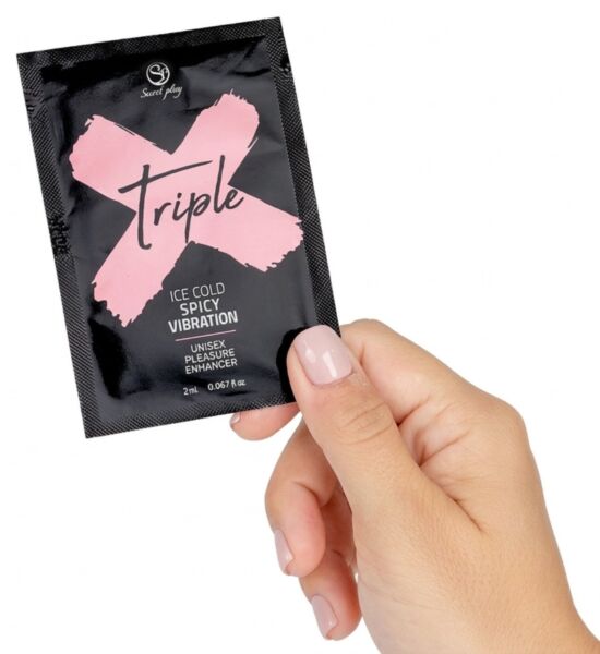 Jednodávkové vrecúško 2 ml so stimulačným gélom Secret Play Triple X