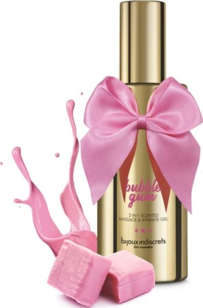 Masážny a intímny gél Bijoux Indiscrets Bubblegum, 100 ml