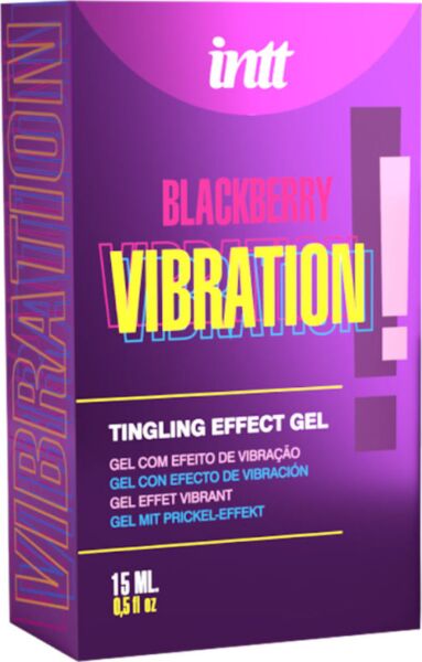 Intímny gél INTT Releases s príchuťou černíc, 15 ml