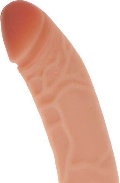 Realistické dildo ToyJoy Get Real Dong 21 cm zo silikónu telovej farby s prísavkou na spodku