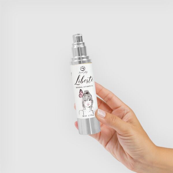 Hydratačný intímny olej Secret Play Liberté v airless obale s objemom 50 ml