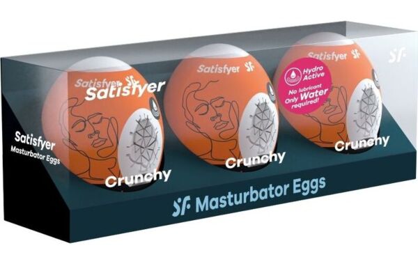 Balenie troch masturbačných vajíčok Satisfyer Naughty, Savage a Crunchy
