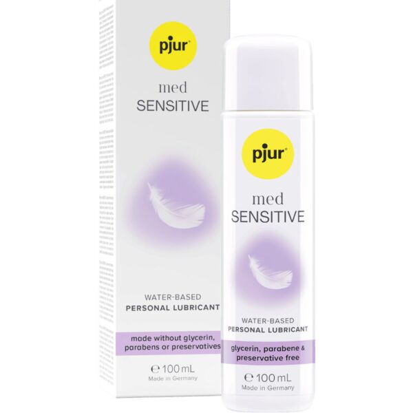 Lubrikant na vodnej báze Pjur Med Sensitive Glide v baleniach 2 ml a 100 ml