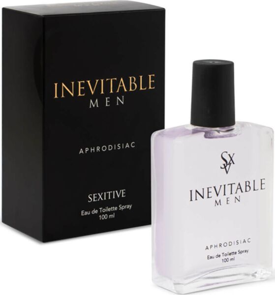 Sklenená fľaška parfumu SEXITIVE Inevitable Men 100 ml s rozprašovačom