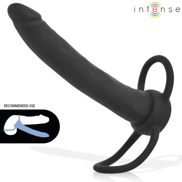 Análne dildo Intense Lucas s integrovaným krúžkom na penis a krúžkom na semenníky