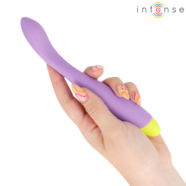 Vibrátor na bod G Intense Lucca, flexibilný a nabíjateľný cez USB