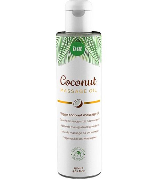 Balenie masážneho oleja INTT Massage Oil Vegan Coconut s objemom 150 ml