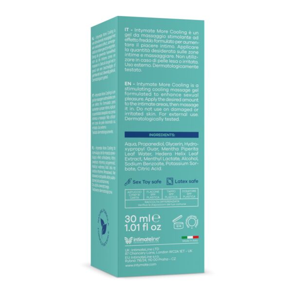Masážny gél Intymate More Cooling 30 ml s chladivým efektom