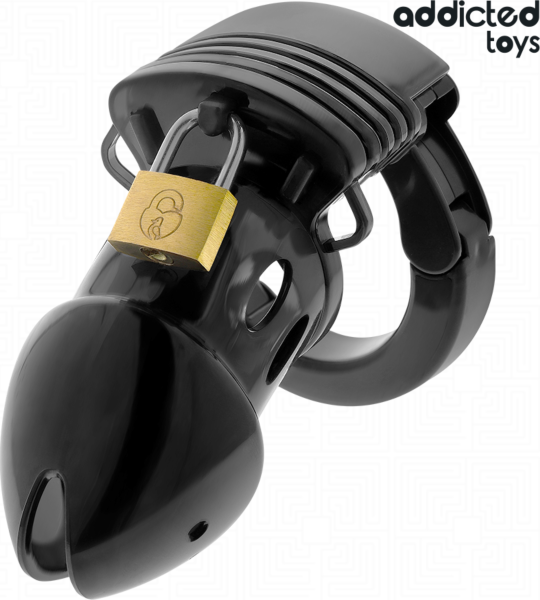 Klietka cudnosti Addicted Toys Locked 7,5 cm so základným krúžkom, zámkom a kľúčmi