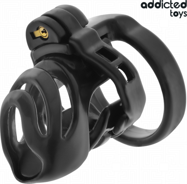 Klietka cudnosti Addicted Toys Locked Eternal Lock so základnou časťou, krúžkami a kľúčmi