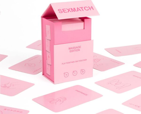 Škatuľa a karty hry pre páry Sexmatch Massage Edition od Secret Play