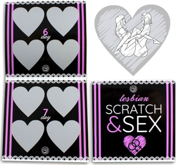 Stieracia hra Secret Play Scratch & Sex Lesbian s polohami pre lesbické páry