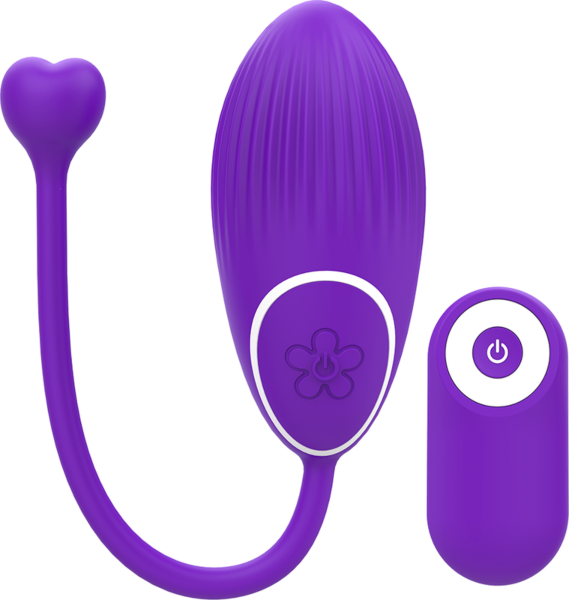 Fialovo-biely vibrátor Galatea Otto s diaľkovým ovládaním
