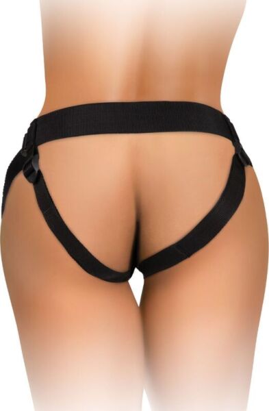 Postroj strap-on King Cock Body Dock s nylonovými popruhmi a upevňovacou doštičkou