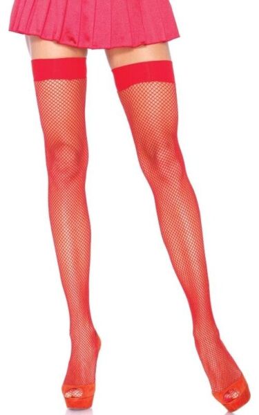 Sieťované pančuchy po stehná Leg Avenue Nylon Fishnet Thigh Highs