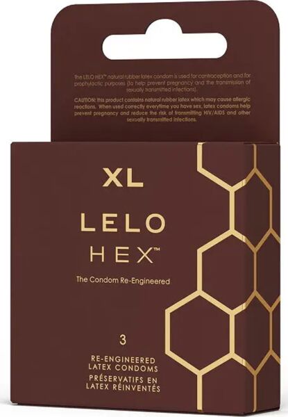 Kondómy LELO HEX Respect XL s obalom