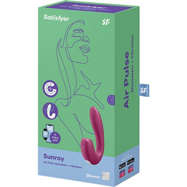 Rabbit vibrátor Satisfyer Sunray so stimulátorom klitorisu pomocou tlakových vĺn