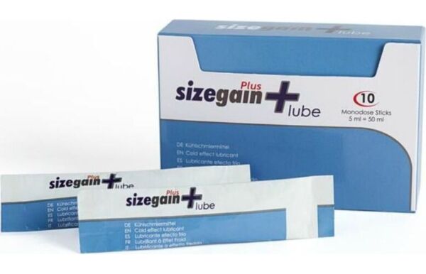 Balenie lubrikantu 500COSMETICS Sizegain Plus Lube s jednodávkovými vrecúškami