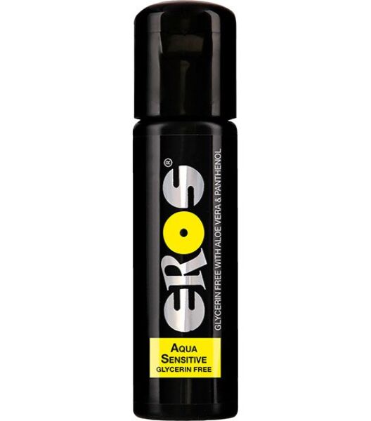 Fľaša so 100 ml lubrikantu Eros Aqua Sensitive Glycerin Free