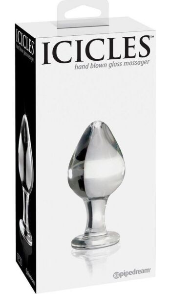 Análny kolík z fúkaného skla Pipedream Icicles N. 25