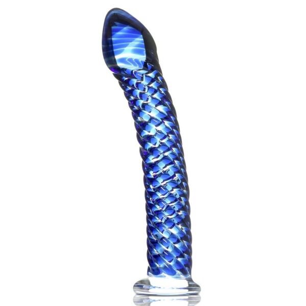 Sklenené dildo Pipedream Icicles N. 29 z fúkaného skla