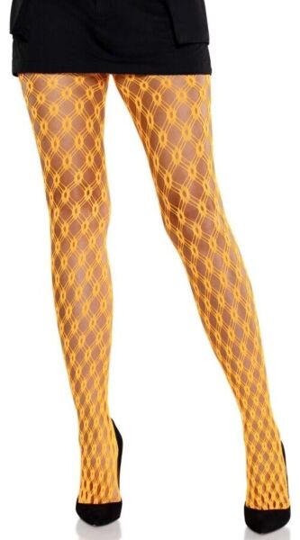 Sieťované pančuchy Leg Avenue Lyric Eyelet s geometrickým vzorom očiek