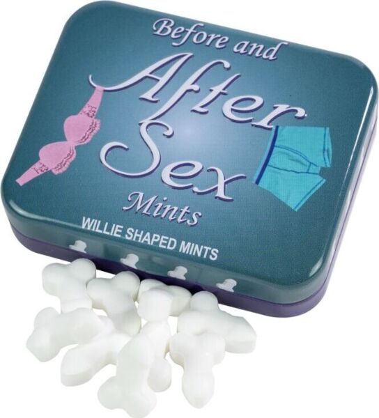 Plechovka mätových cukríkov Spencer & Fleetwood Mint Candy s motívom After Sex