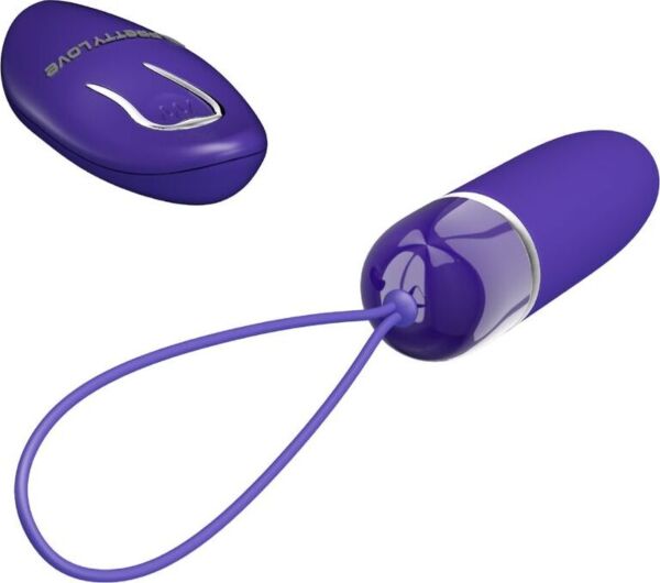 Mini vibrátor Pretty Love Darlene s fialovým ovládačom