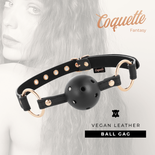 Knebel s guľou Coquette Chic Desire Fantasy s otvormi na dýchanie