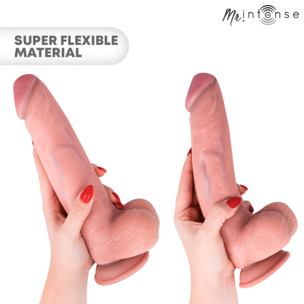 Realistické dildo Mr. Intense Neeson s dĺžkou 27 cm, s prísavkou a integrovanými semenníkmi