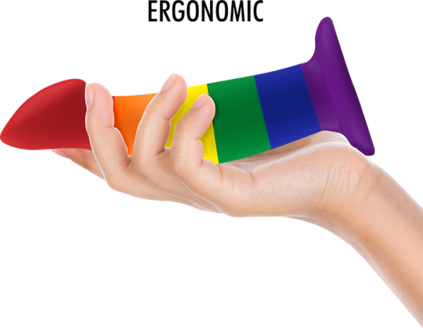 Silikónové dildo Mythology Garrick Pride M so základňou s prísavkou