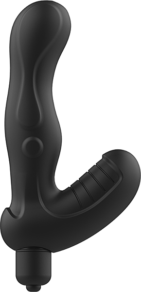 Masér prostaty Addicted Toys Anal Massager so zakriveným telom a spodnou časťou s reliéfom