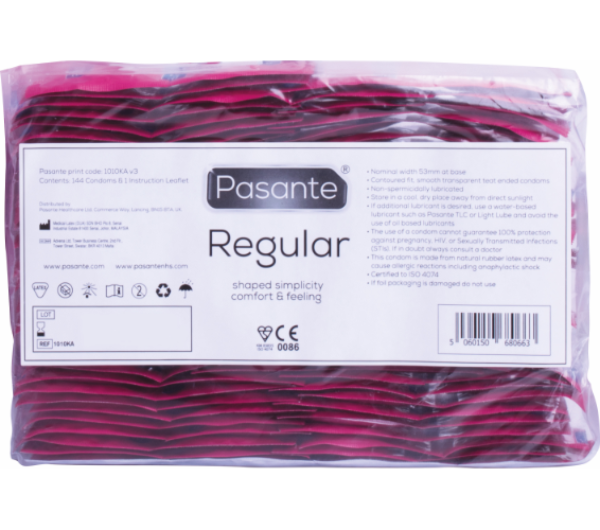 Balenie 144 kondómov Pasante Regular