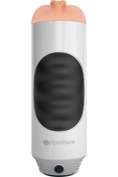 Vibračný masturbátor Extreme Toyz Mega Grip od Pipedream v bielej farbe