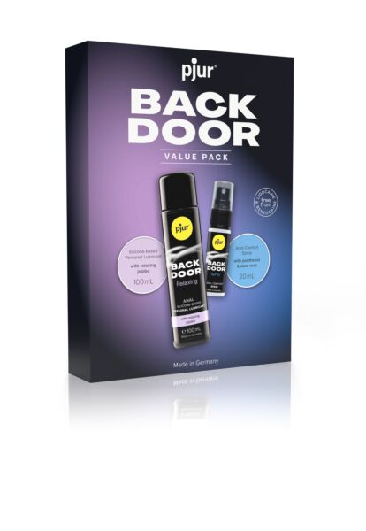 Pjur Back Door Value Pack s lubrikantom Back Door Relaxing a sprejom Back Door Spray