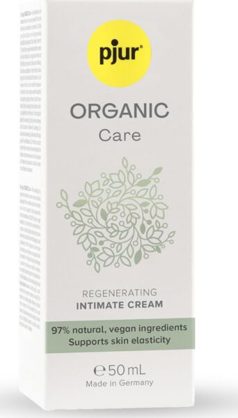 Flaša intímneho krému pjur Organic Care 50 ml s airless dávkovačom