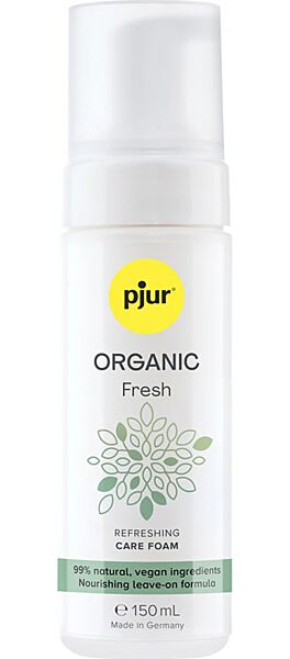 Fľaša intímnej čistiacej peny Pjur Organic Fresh, 150 ml