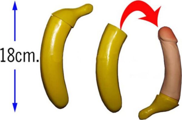 Diablo Picante Banán Penis s prekvapením, žartovný doplnok na večierky