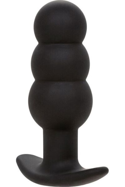 Vibračný análny kolík Rock Bottom Beaded Probe od CalExotics, čierny, s guličkami